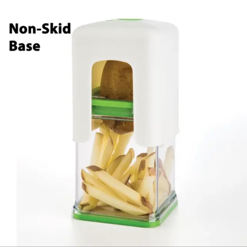 NEW Progressive International Tower French Fry Cutter, 1, White/Green - Picture 8 of 9